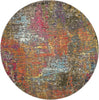 Nourison Celestial Rug CES14 Sunset - Round picture of the rug abstract design