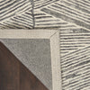 Nourison Colorado Rug CLR01 Grey White with a cotton backing
