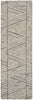 Nourison Colorado Rug CLR01 Grey White Runner picture of the rug geometric design