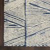 Nourison Colorado Rug CLR01 White Blue wool rug made in a blue and white color shades