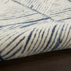 Nourison Colorado Rug CLR01 White Blue hand-tufted rug with a loop pile