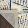 Nourison Colorado Rug CLR01 White Blue with a cotton backing