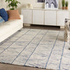 Nourison Colorado Rug CLR01 White Blue lifestyle picture in the living room