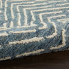 Nourison Colorado Rug CLR02 Indigo Ivory hand-tufted rug with a loop pile