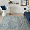 Nourison Colorado Rug CLR02 Indigo Ivory liestyle picture in the living room