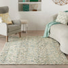 Nourison Colorado Rug CLR02 Ivory Green lifestyle picture in the living room