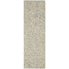 Nourison Colorado Rug CLR02 Ivory Green Runner runner wool rug with a geometric pattern