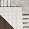 Nourison Desire Rug DSR01 Grey Silver with a latex backing