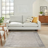 Nourison Desire Rug DSR01 Grey Silver lifestyle pictre in the living room