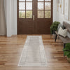 Nourison Desire Rug DSR01 Grey Silver Runner lifestyle picture in the hallway