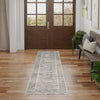 Nourison Desire Rug DSR02 Charcoal Grey Runner lifestyle picture in the hallway