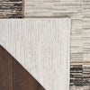 Nourison Desire Rug DSR02 Grey Black with a latex backing