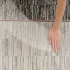 Nourison Desire Rug DSR02 Grey Black with a shimmering effect