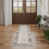 Nourison Desire Rug DSR02 Grey Black Runner lifestyle picture inthe hallway