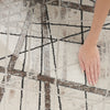 Nourison Desire Rug DSR03 Grey Silver with a shimmering effect finish