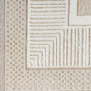 Nourison Glitz Rug GLZ07 Ivory with a low pile