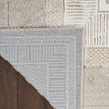 Nourison Glitz Rug GLZ07 Ivory with a non-slip backing