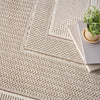 Nourison Glitz Rug GLZ07 Ivory close-up view picture of the pattern