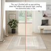 Nourison Glitz Rug GLZ07 ivory colour looks different under different light conditions