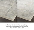 Nourison Glitz Rug GLZ07 Ivory Multicolour changes colour under different light conditions