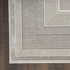 Nourison Glitz Rug GLZ07 Silver picture of the corner of the rug
