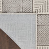Nourison Glitz Rug GLZ07 Silver picture of the rug backing