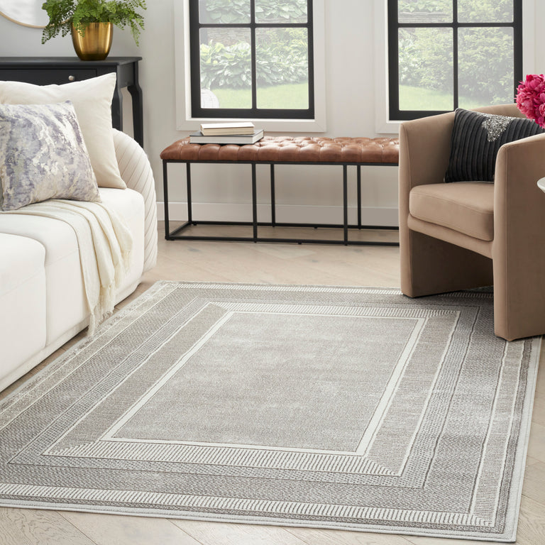 Nourison Glitz Rug GLZ07 Silver