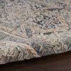 Nourison Lynx Rug LNX01 Ivory Charcoal machine-made rug with a cut pile