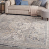 Nourison Lynx Rug LNX01 Ivory Charcoal lifestyle picture in the living room