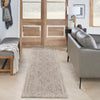 Nourison Lynx Rug LNX01 Ivory Grey Blue Runner lifestyle picture in the allway