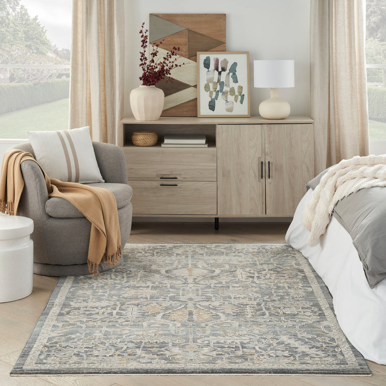 Nourison Lynx Rug LNX02 Navy Multicolor