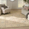 Nourison Maison Rug MSO01 Taupe Ivory lifestyle picture in the living room