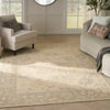 Nourison Maison Rug MSO04 Ivory Taupe lifestyle picture in the living room
