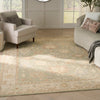 Nourison Maison Rug MSO05 Sage Ivory lifestyle picture in the living room