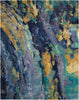 Nourison Prismatic Rug PRS09 Silver Blue abstract blue rug
