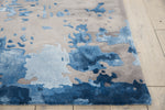 Nourison Prismatic Rug PRS10 Blue Grey made in a grey and blue color shades