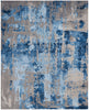 Nourison Prismatic Rug PRS10 Blue Grey picture of the rug made in an abstract design