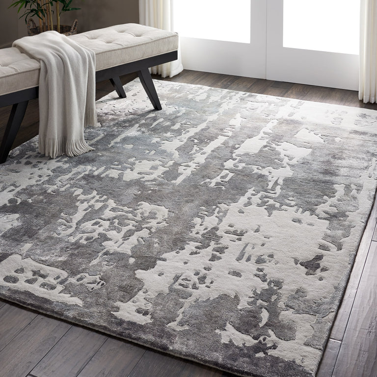 Nourison Prismatic Rug PRS12 Silver Grey