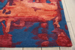 Nourison Prismatic Rug PRS13 Blue Flame modern area rug perfect for any room