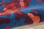Nourison Prismatic Rug PRS13 Blue Flame hand-tufted rug with a cut pile