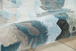 Nourison Prismatic Rug PRS14 Grey Slate with a cut pile