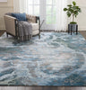Nourison Prismatic Rug PRS14 Grey Slate lifestyle picture in the living room
