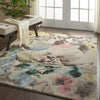 Nourison Prismatic Rug PRS15 Beige Multicolour lifestyle picture in the living room