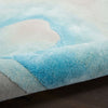 Nourison Prismatic Rug PRS22 Sea Mist Blue hand-tufted rug with a cut pile