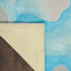 Nourison Prismatic Rug PRS22 Sea Mist Blue with a cotton backing
