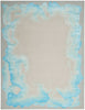 Nourison Prismatic Rug PRS22 Sea Mist Blue abstract rug