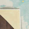 Nourison Prismatic Rug PRS6 Seafoam Gold witha cotton backing