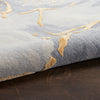 Nourison Prismatic Rug PRS28 Grey Gold hand-tufted rug with a curt pile