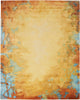 Nourison Prismatic Rug PRS29 Gold Multicolor rug made in an abstract design