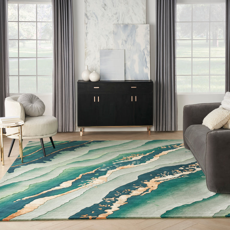 Nourison Prismatic Rug PRS30 Emerald